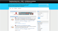 Desktop Screenshot of bookmark-rss.com